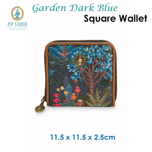 Pip Studio Garden Dark Blue Square Wallet