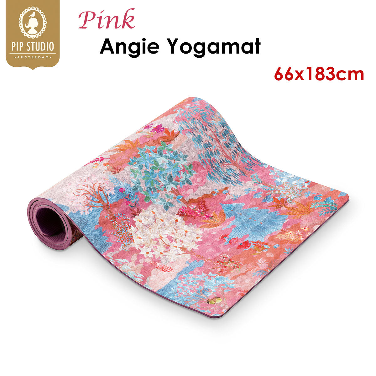 Pip Studio Aimee Yogamat Garden Pink 66 X 183Cm