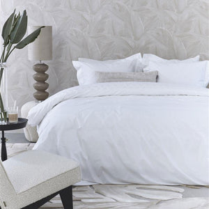 Riviera Maison Elowen White Cotton Quilt Cover Set