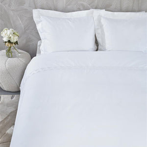 Riviera Maison Elowen White Cotton Quilt Cover Set