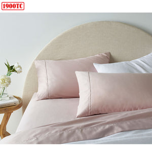 Accessorize 1900Tc Cotton Rich Sheet Set Blush King