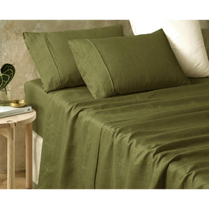 Vintage Design Homewares Hemp Fern Sheet Set