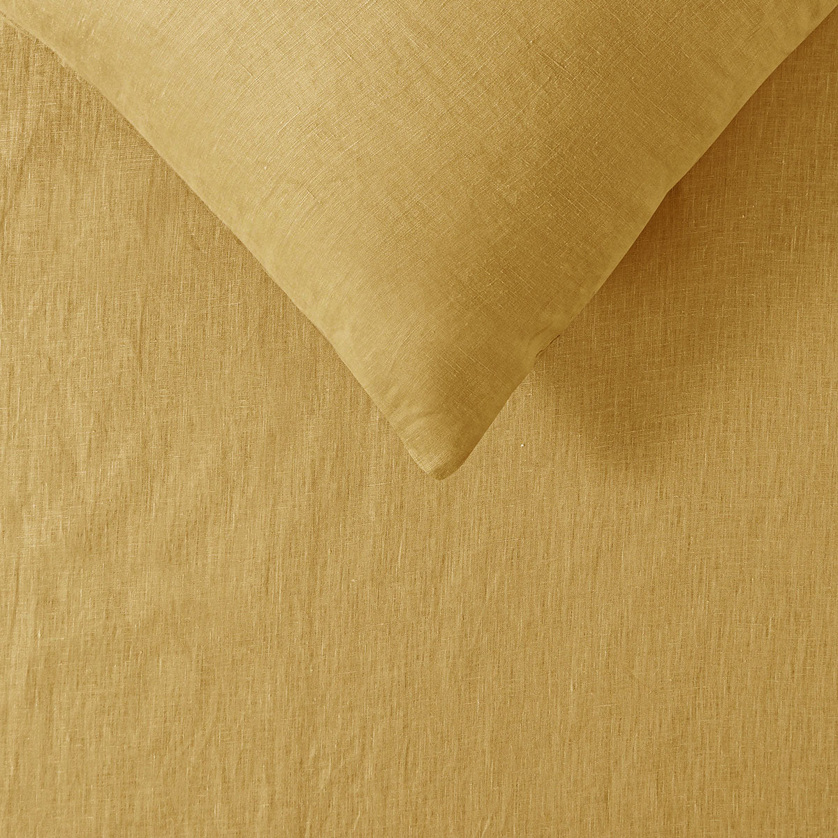 Vintage Design Homewares 100% Linen Ochre Sheet Set