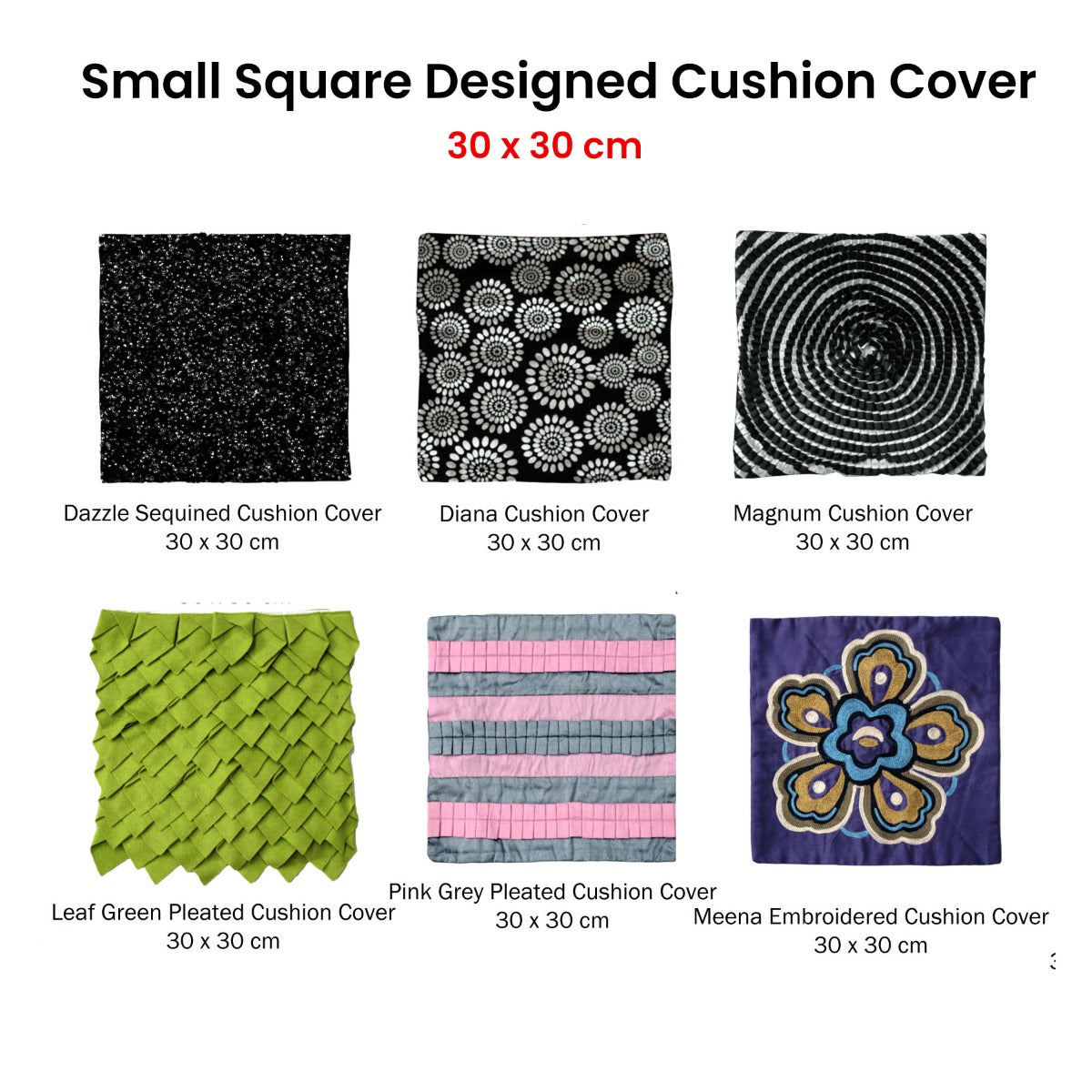 Small Designed Square Cushion Cover 30 X Cm Magnum