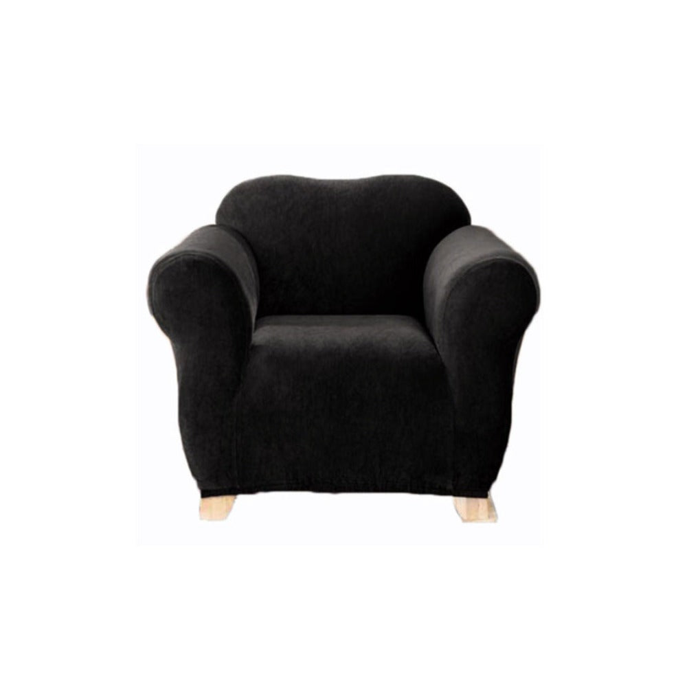 Surefit Pearson One Seater Couch Cover Ebony