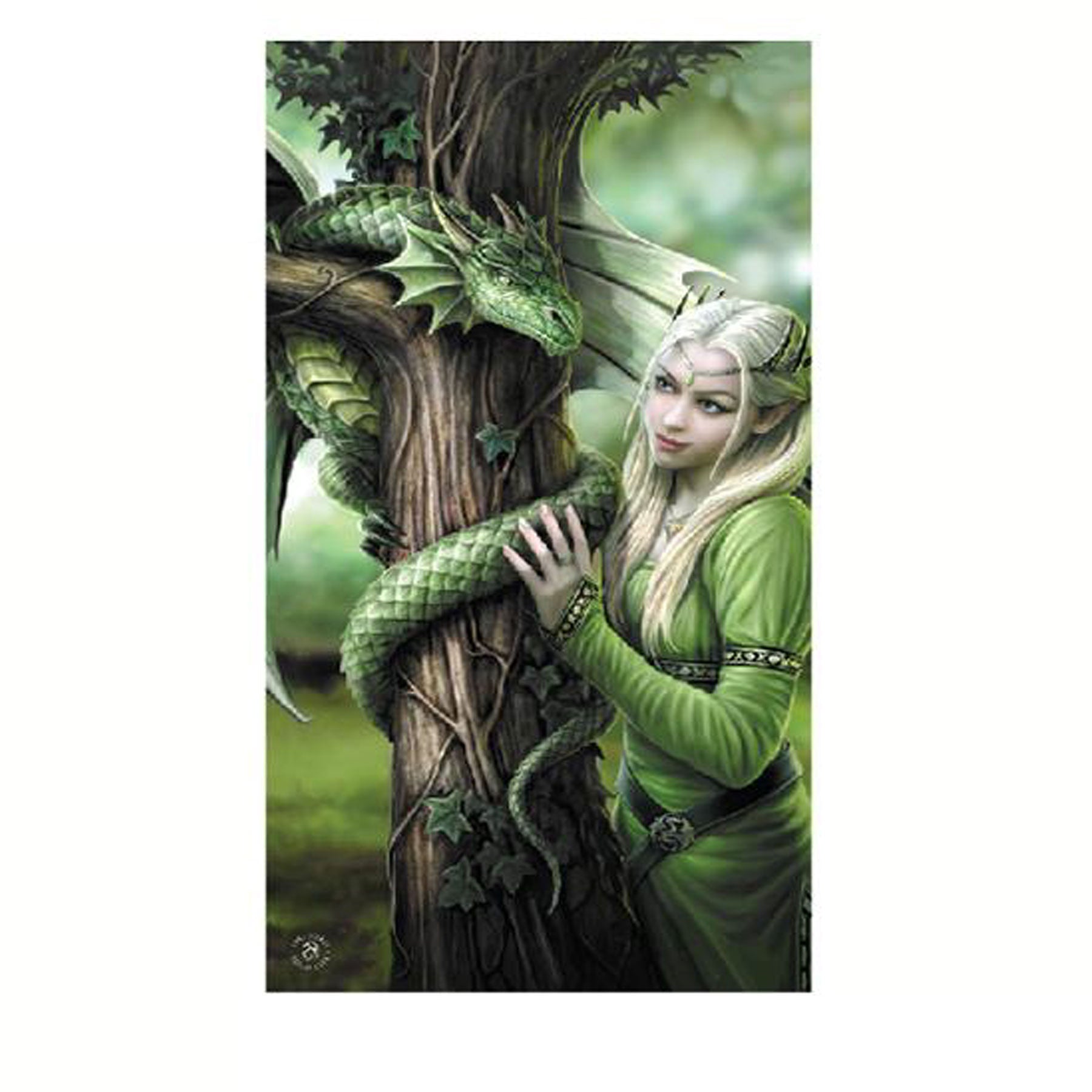 Anne Stokes Kindred Spirits Beach Towel