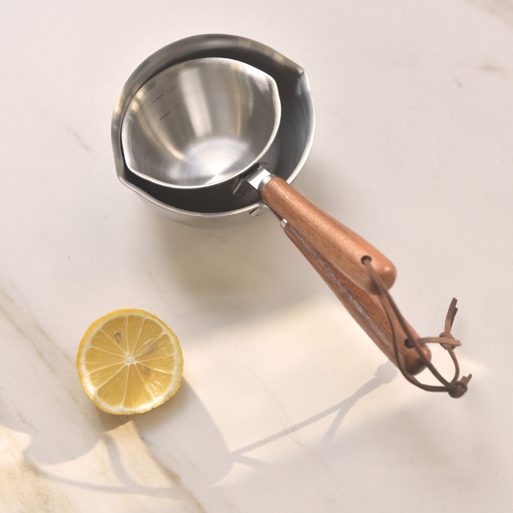 Kylin 304 Stainless Steel Oil Poured Pot With Wood Handle 120Ml