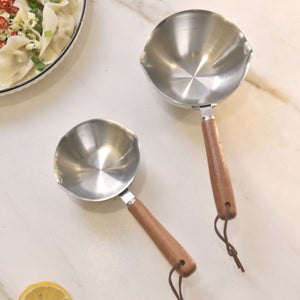 Kylin 304 Stainless Steel Oil Poured Pot With Wood Handle 120Ml