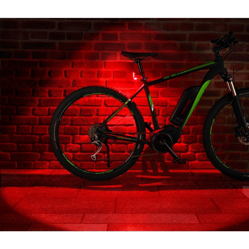 Fischer Led Bike Light Set 30Lux Usb With Rear Floor