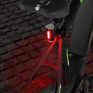 Fischerbicycle Rear Light With 360 Floor For More Visibility And Protection, Rechargeable Battery