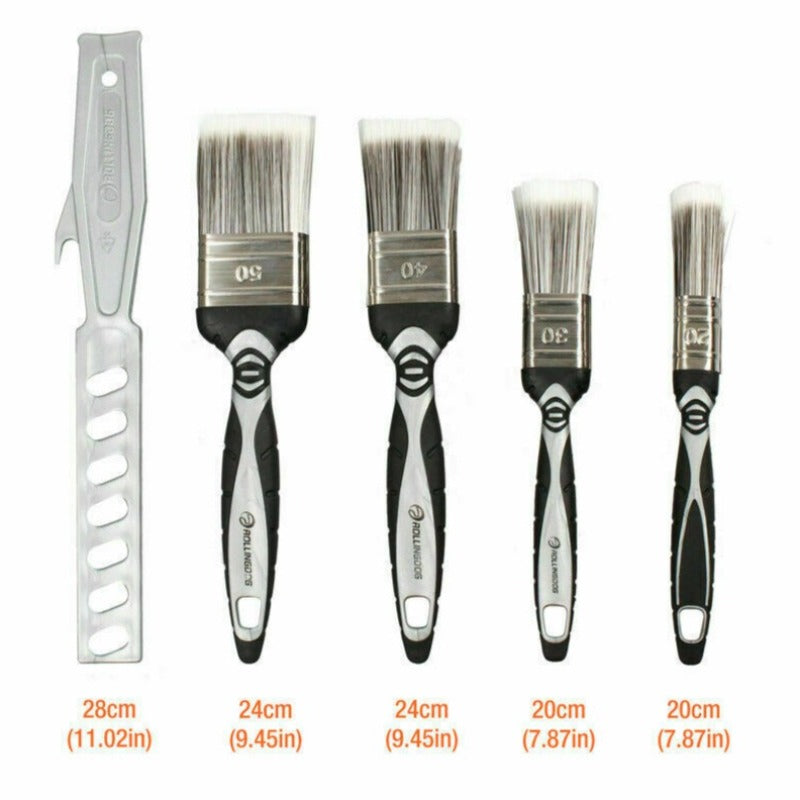 5Pc Paint Brushes Set Artist Acrylic Staining Home Garden Painting Handy Tool