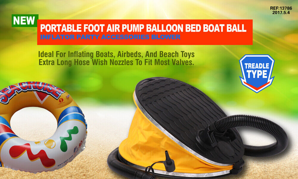 Portable Foot Air Pump Balloon Bed Boat Inflator Party Accessories Blower