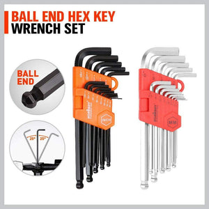 48-Piece Ratchet Wrench Set With Rolling Pouch Metric Sae Allen Key & Hex Spanner Kit