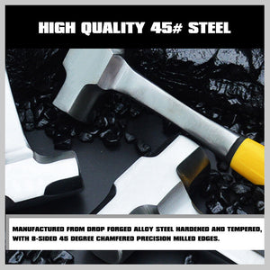 2Lb+3Lb Steel Hammer Double Octagonal Heavy Duty Solid Forged Rubber Grip Handle