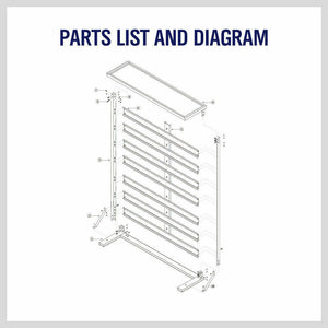 50-Piece Bin Wall Mounted Parts And Tool Storage Rack Organizer Rackfor Workshop Tools