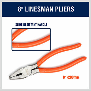 5Pc Pliers Set Diagonal Linesman Long Nose Groove Joint Slip