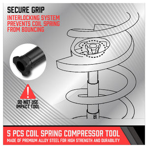 Coil Spring Compressor Tool Strut Front Rear Suspension Repair For Mercedes Benz