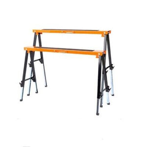 2Pc Mastercraft Sawhorse Metal Folding Non-Slip Surface Horse 120Kg Capacity