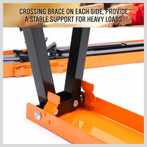 2Pc Mastercraft Sawhorse Metal Folding Non-Slip Surface Horse 120Kg Capacity