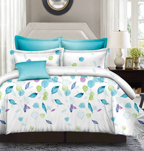 Leaves Super King Size Duvet Quilt Cover Set