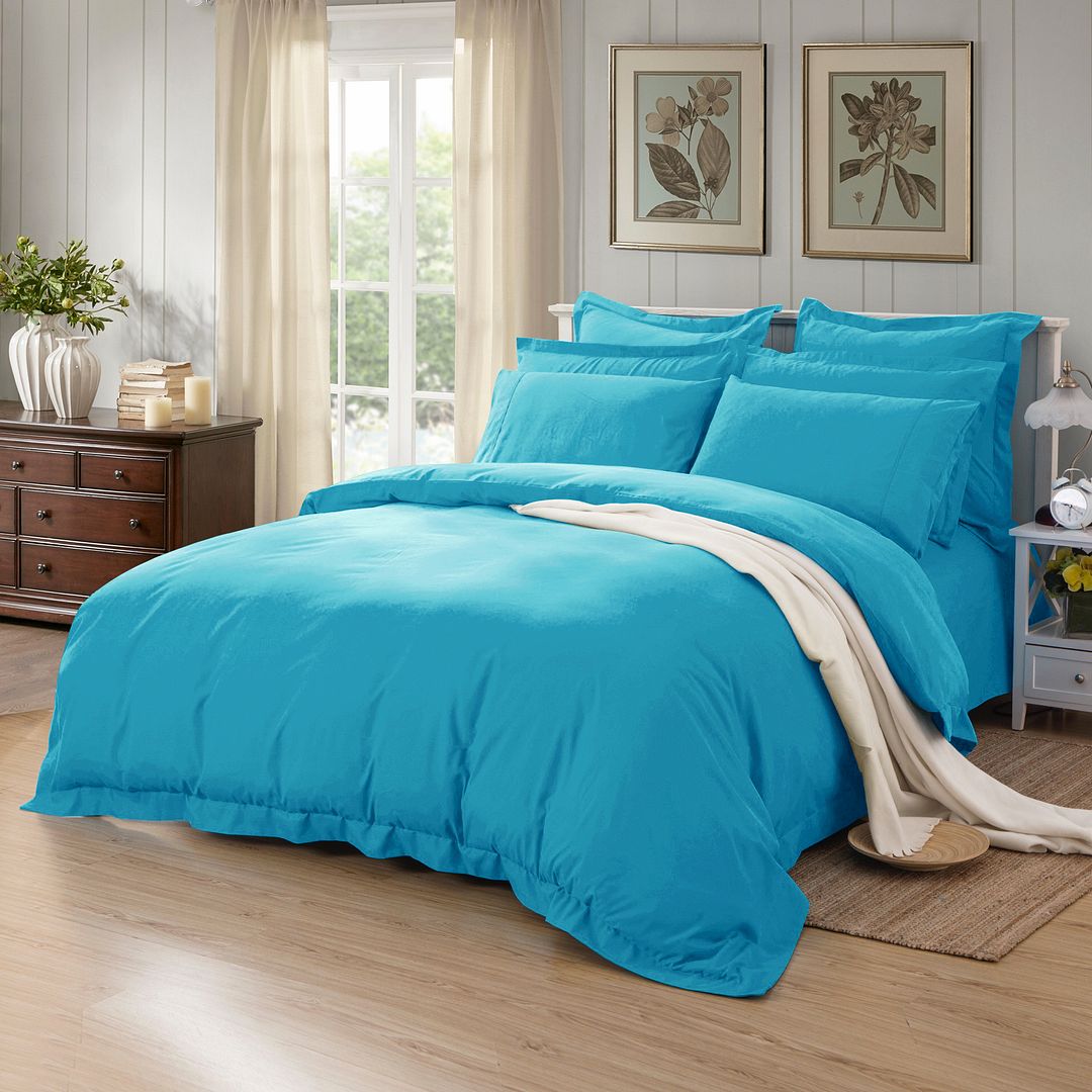 1000Tc Tailored Queen Size Duvet Quilt Cover Set