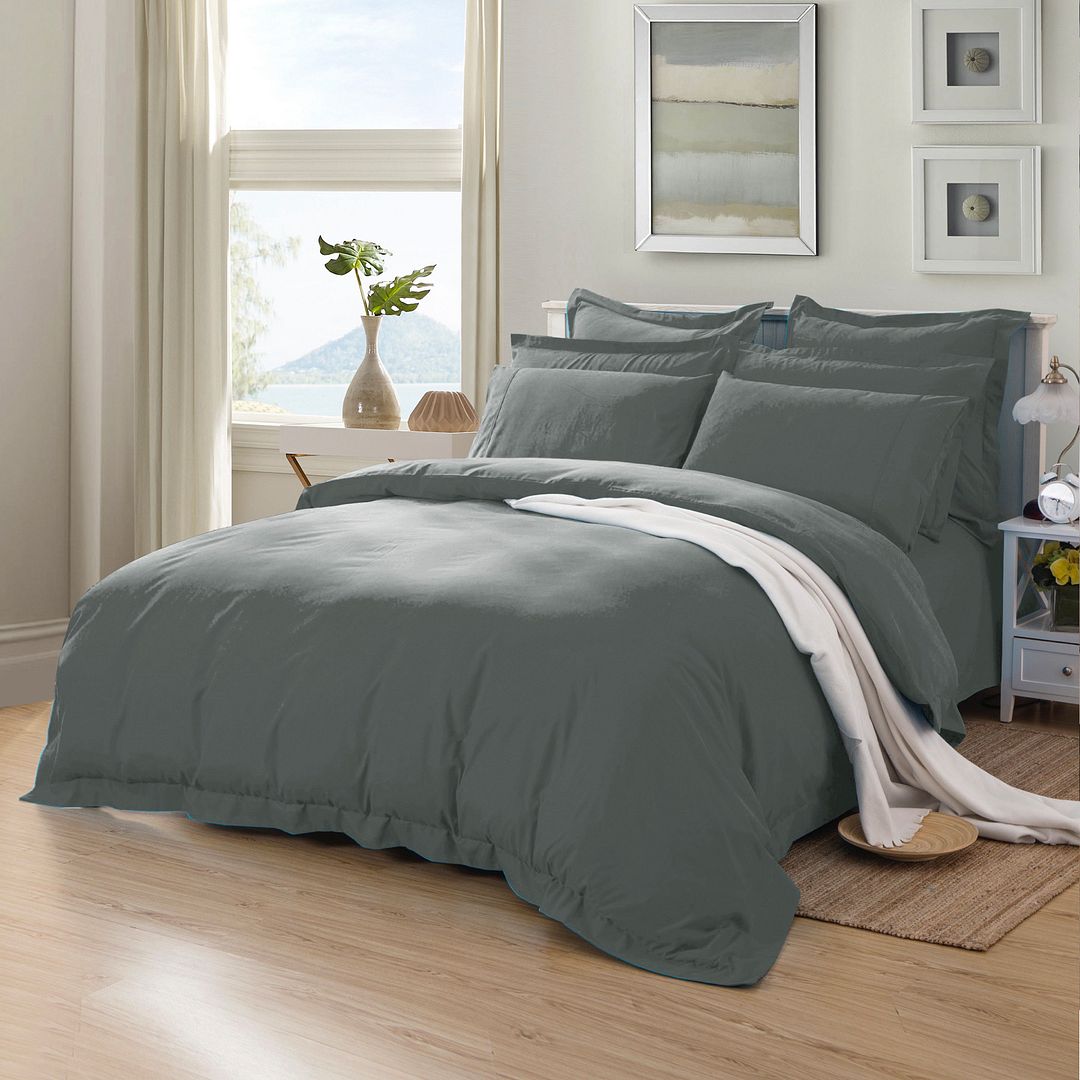 1000Tc Tailored Queen Size Duvet Quilt Cover Set