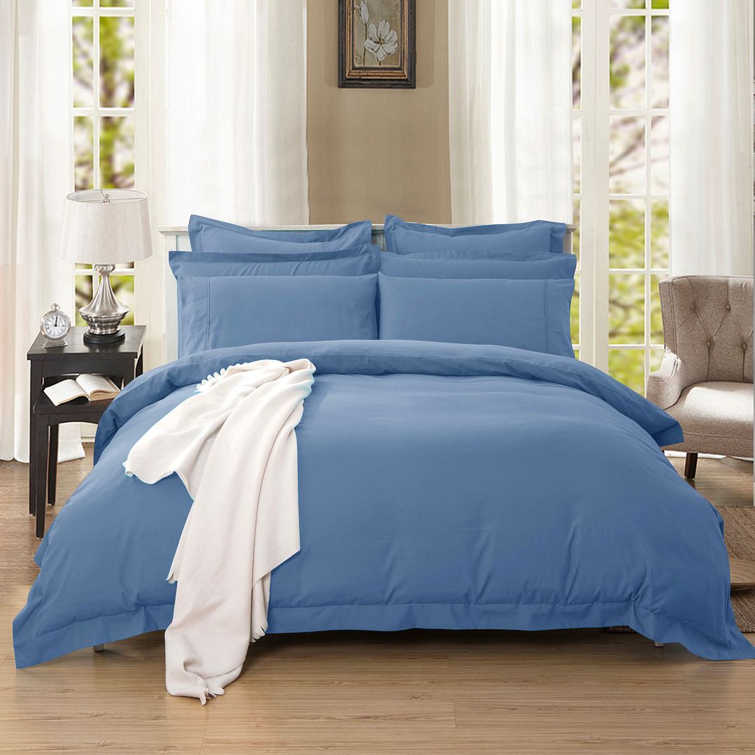 1000Tc Tailored Queen Size Duvet Quilt Cover Set