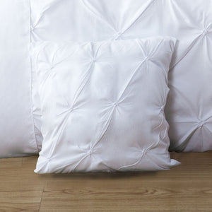 Diamond Pintuck Premium Ultra Soft Cushion Covers 2-Pack White