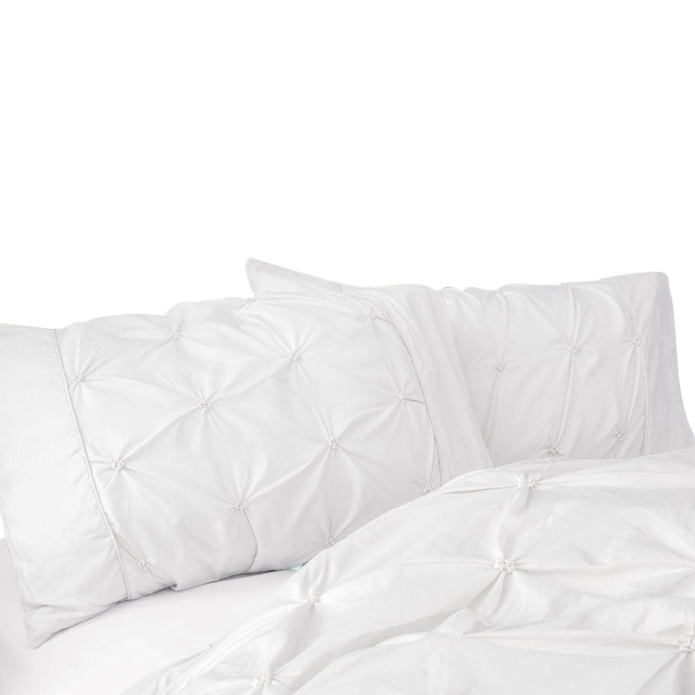 Diamond Pintuck Premium Ultra Soft Standrad Size Pillowcases 2-Pack White