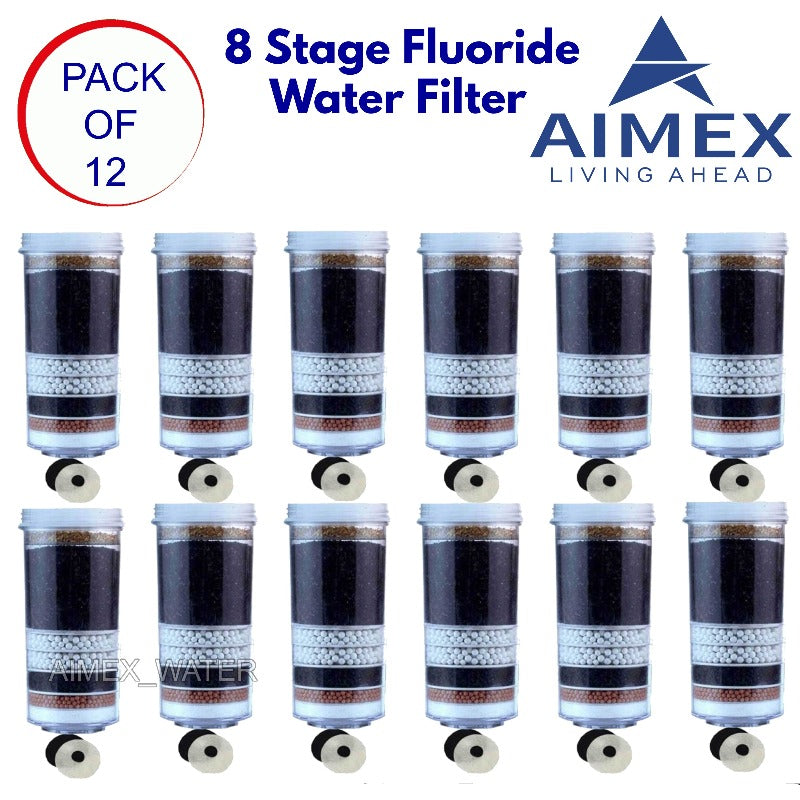 Aimex 8 Stage Water Fluoride Filter Cartridges X 12