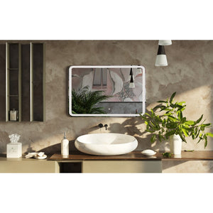 Belbagno Rectangular Led Bathroom Wall Mirror