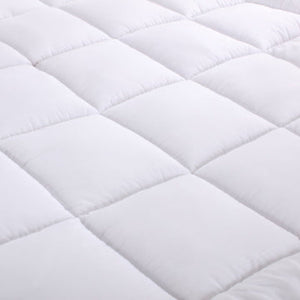 Bamboo Cotton Fitted Mattress Topper King Single