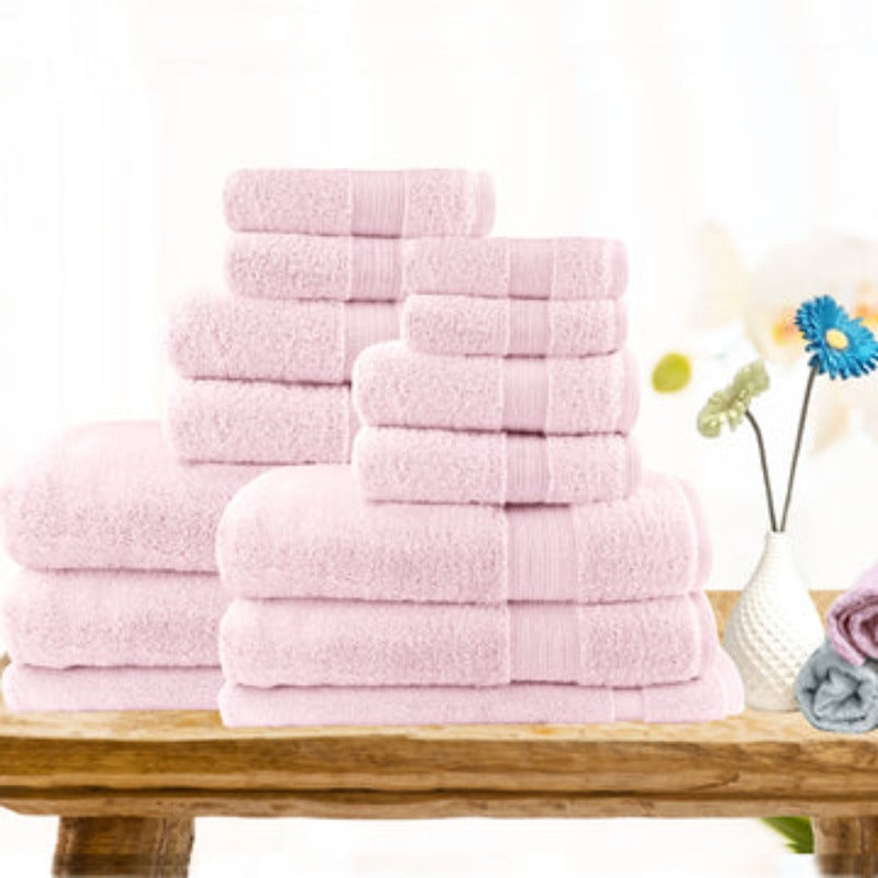 7Pc Light Weight Soft Cotton Bath Towel Set