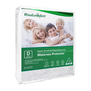 Woolcomfort Cotton Terry Fully Fitted Waterproof Mattress Protector