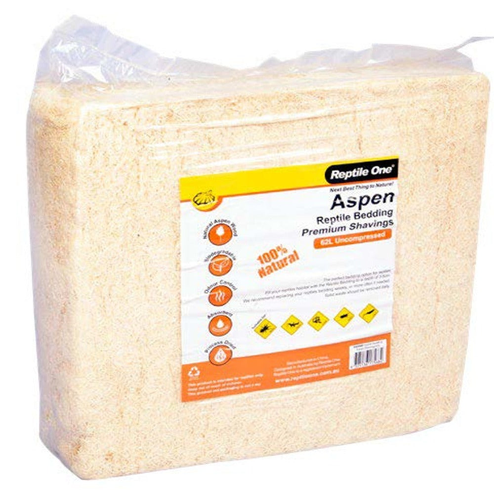 Reptile One Aspen Premium Shavings 4Kg/62L Compressed