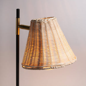 Yvette Rattan Floor Lamp