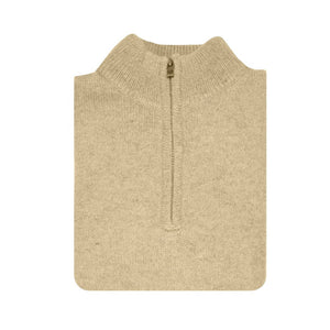 Jacksmith 100% Shetland Wool Half Zip Up Knit Jumper Pullover Mens Sweater Knitted