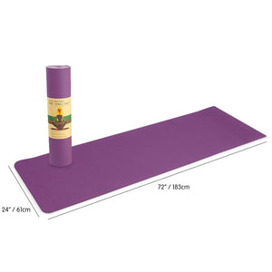 Yoga Mat Non-Slip Light Gym 1830X610x6mm Pilates Home Fitness Assorted Colours