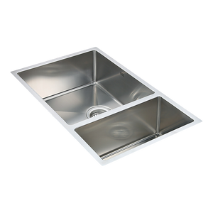 715X440mm Handmade Stainless Steel Undermount / Topmount Kitchen Sink With Waste