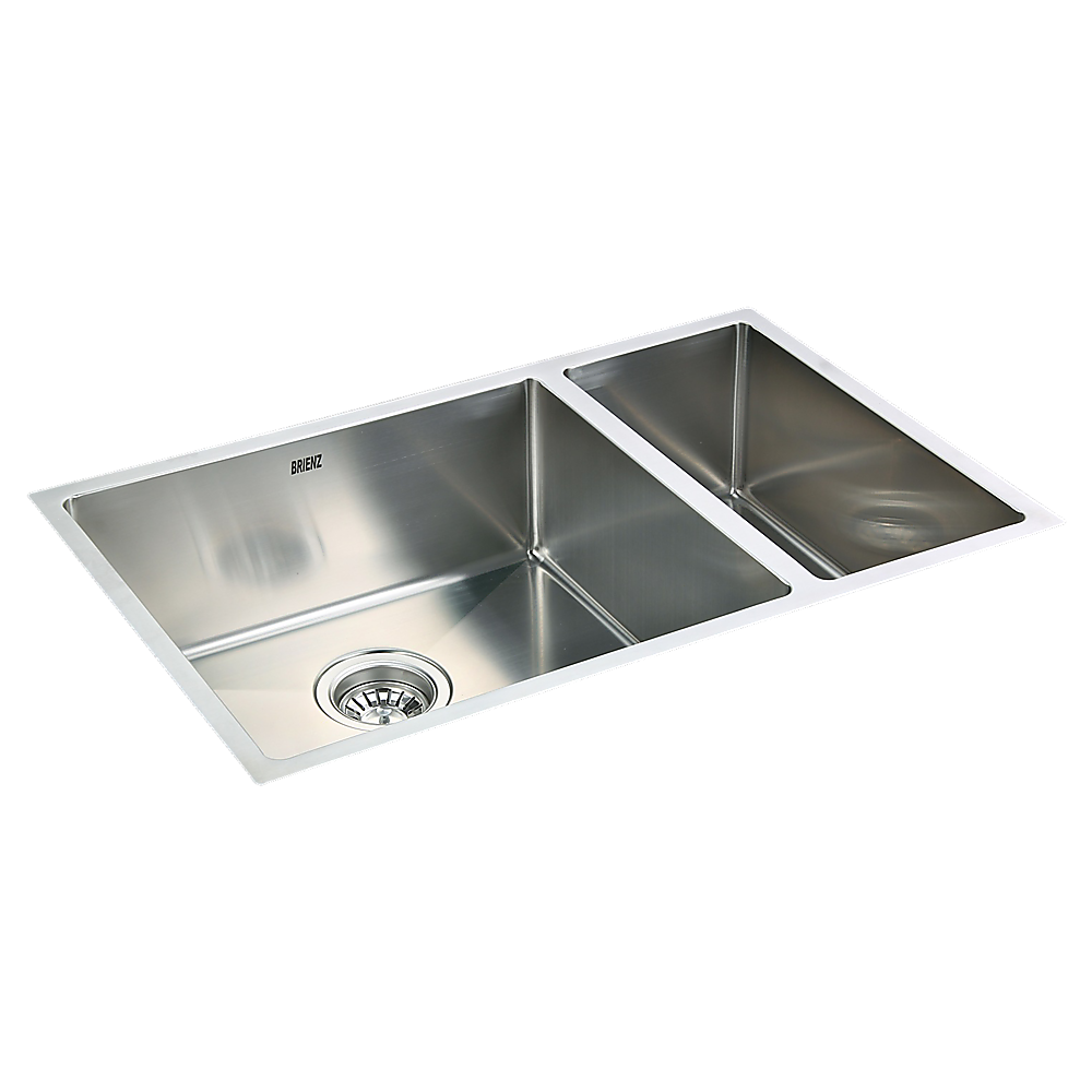 715X440mm Handmade Stainless Steel Undermount / Topmount Kitchen Sink With Waste