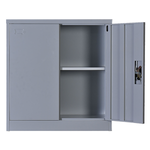 Two-Door Shelf Office Gym Filing Storage Locker Cabinet Safe