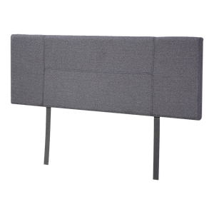 Linen Fabric Double Bed Headboard Bedhead - Grey