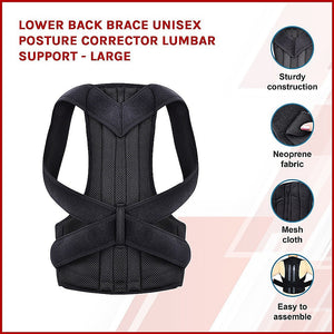 Lower Back Brace Unisex Posture Corrector Lumbar Support