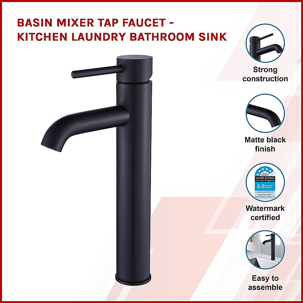 Basin Mixer Tap Faucet -Kitchen Laundry Bathroom Sink