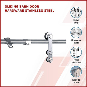 Sliding Barn Door Hardware Stainless Steel