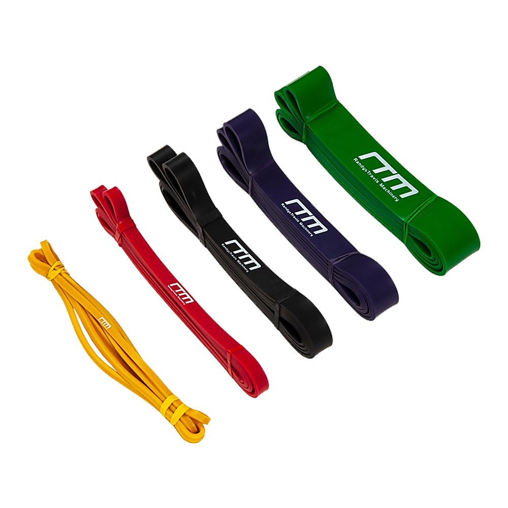 Randy & Travis Machinery Resistance Band Loop Set Of 5 Heavy Duty Gym Yoga Workout
