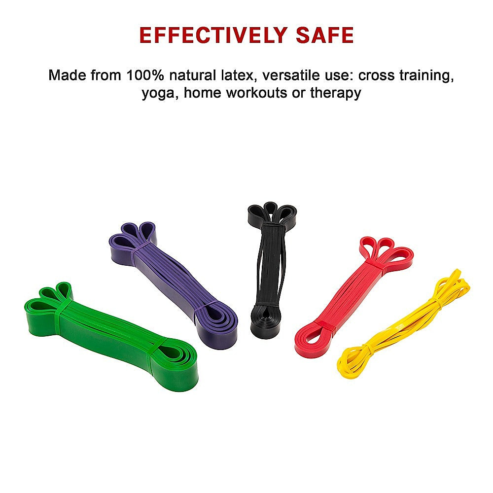 Randy & Travis Machinery Resistance Band Loop Set Of 5 Heavy Duty Gym Yoga Workout