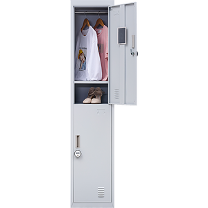 2-Door Vertical Locker For Office Gym Shed School Home Storage