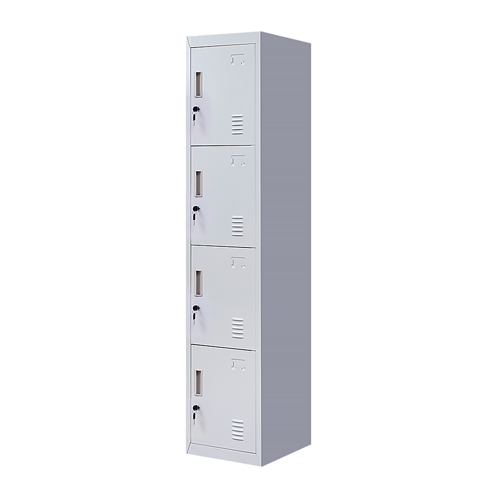 4-Door Vertical Locker For Office Gym Shed School Home Storage