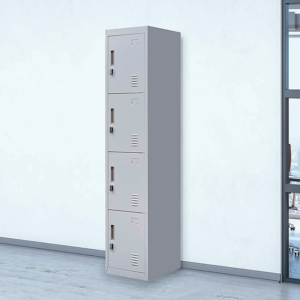 4-Door Vertical Locker For Office Gym Shed School Home Storage